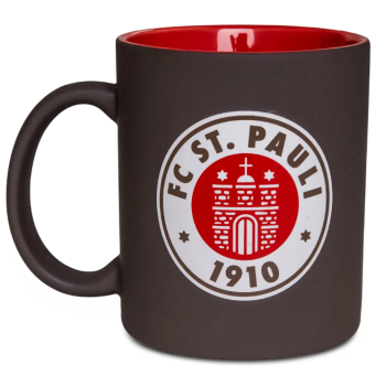 FC St. Pauli - Kaffeebecher Logo Braun-Rot
